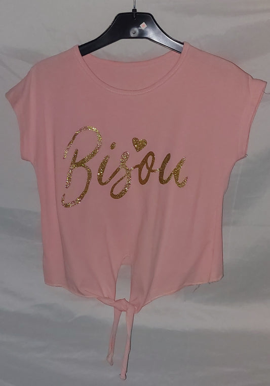 Tee shirt rose Bisou